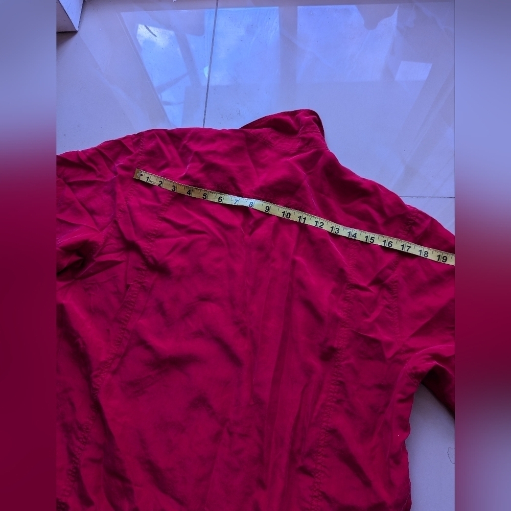 EXPRESS Compagnie Internationale Shirt Sleeve button-down Shirt 100% Silk M - Picture 11 of 14